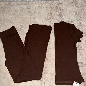 Brown Loungewear Set
